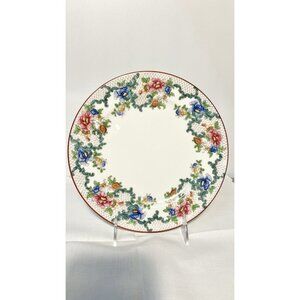 Cauldon England Floral Plate Blue And Pink Flowers 8.75”